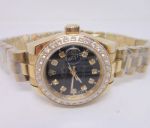 Rolex Datejust Gold President Diamond Bezel Ladies Watch